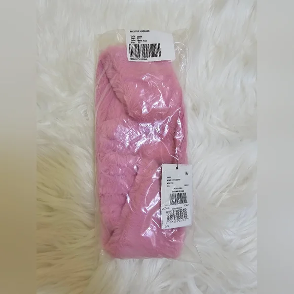 UGG Pink Plush Faux-Fur Headband UGG SHEEPSKIN HEADBAND EARMUFF - LANTANA PINK | Garmentory main image 3